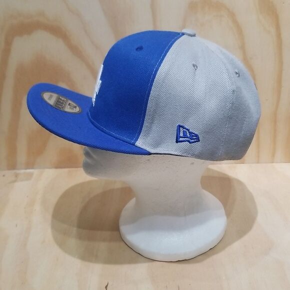 Los Angeles Dodgers New Era Gameday Sideswipe 59FIFTY Fitted Hat - Royal/Gray - Picture 2 of 8